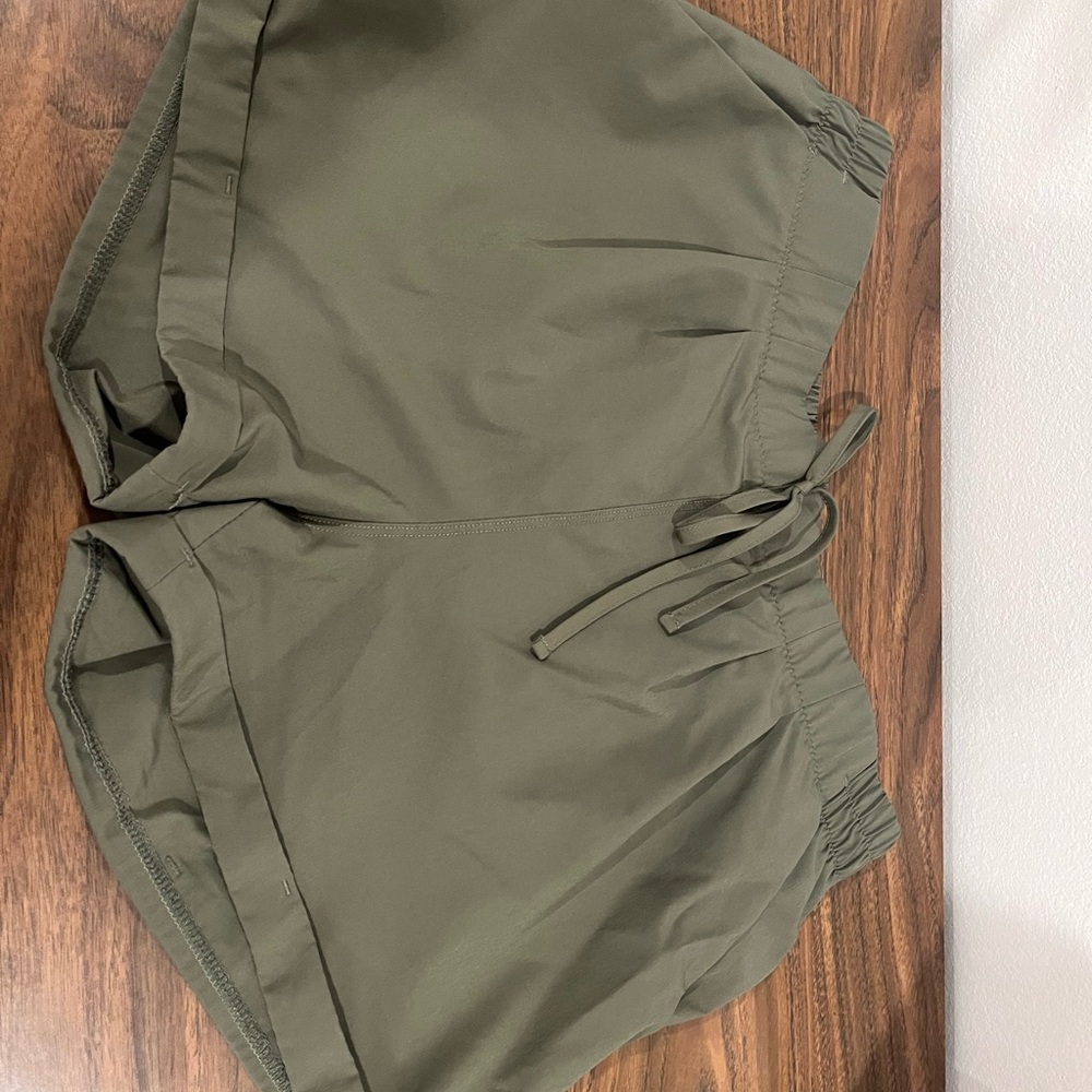 ZYIA Olive Drawstring Athletic Shorts
